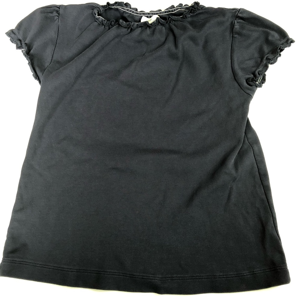Olive Juice 12 navy gathered short-sleeved tee